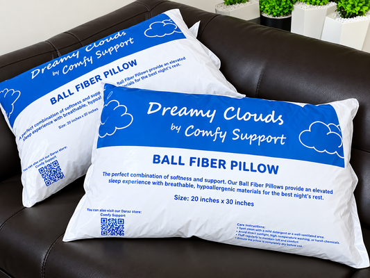 Ball Fiber Pillows ( set of two )