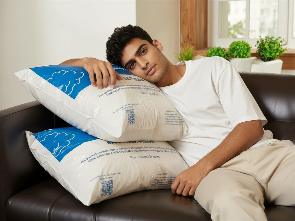 Ball Fiber Pillows ( set of two )